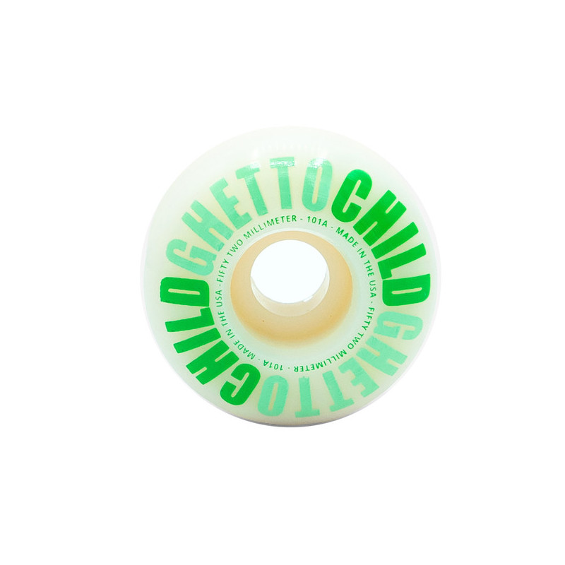 Ruedas Ghetto Child 52mm Classic Logo Green 101a - Imagen 165578