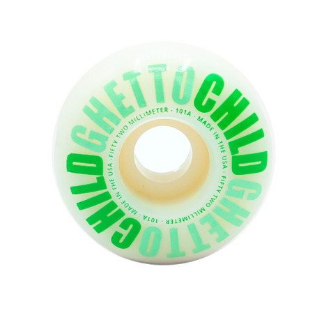 Ruedas Ghetto Child 52mm Classic Logo Green 101a