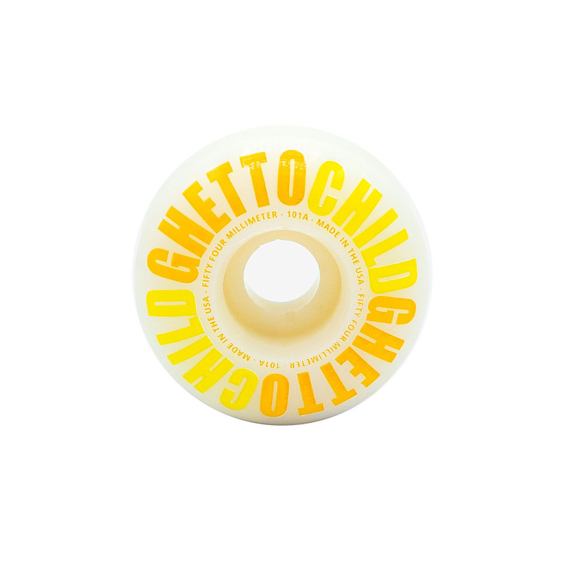 Ruedas Ghetto Child 54mm Classic Logo Yellow 101a - Imagen 165587