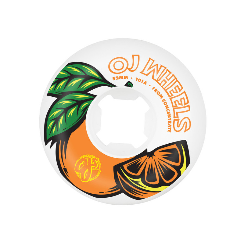 Wheels OJ 52mm From Concentrate White Orange 101a - Image 165668