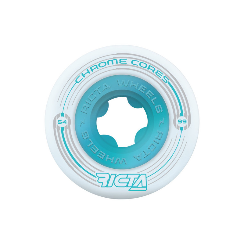 Wheels Ricta 54mm Chrome Core White 99a - Image 165822