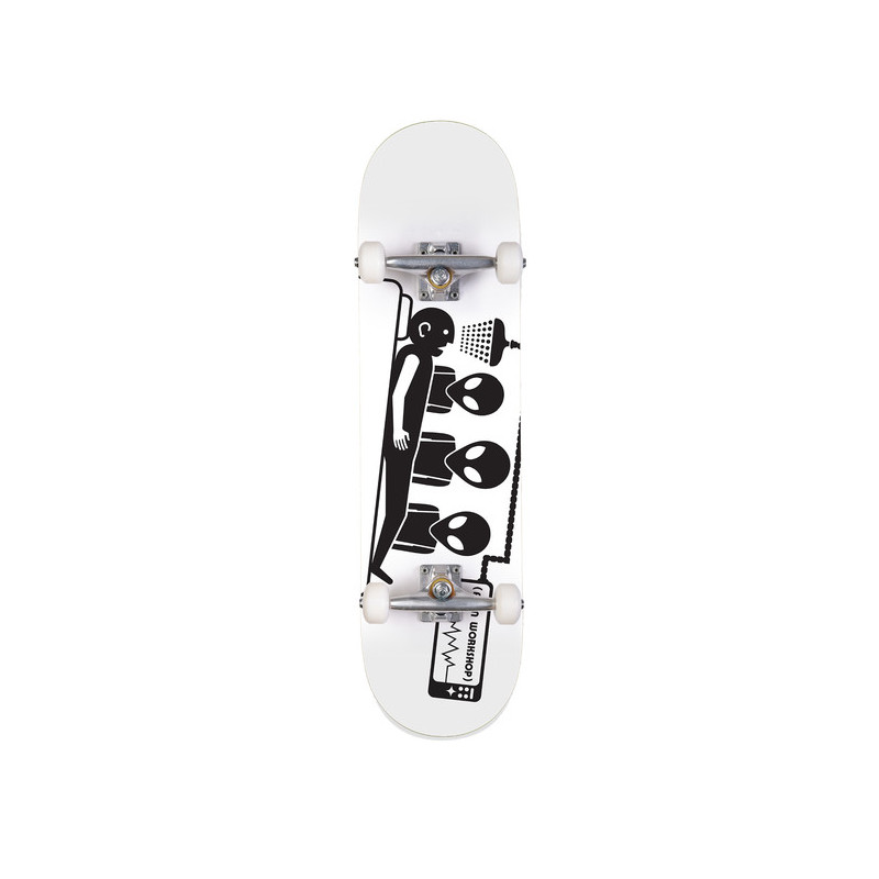 Complete skateboard Alien Workshop 7.75 Abduction White - Image 166312