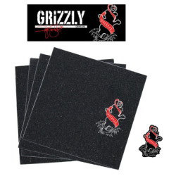 Griptape Grizzly Pro Sheckler Inked Red 9 X 33 | Independent Skateshop
