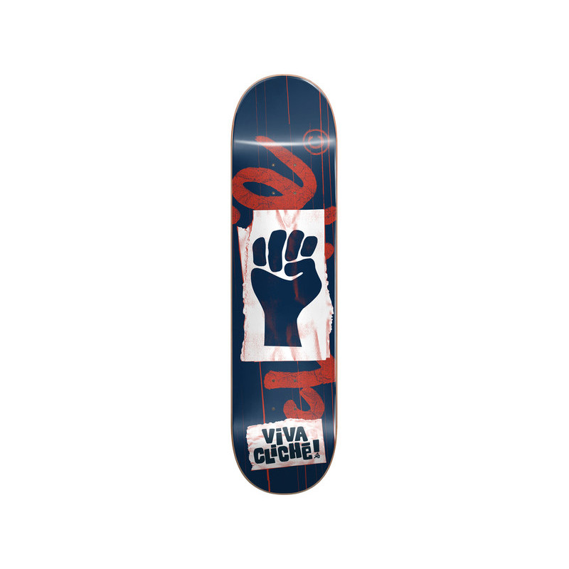 Prancha de skate Cliché Viva Cliche Rhm Blue Red 8.25 X 32 Wb 14.25 - Imagem 166841
