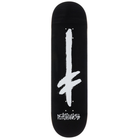 Tabla de skate Deathwish Gang Spray Black White 8.5 X 32 Wb 14.5