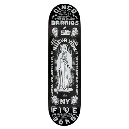 Tabla de skate 5Boro Cinco Barrios Black 8.75
