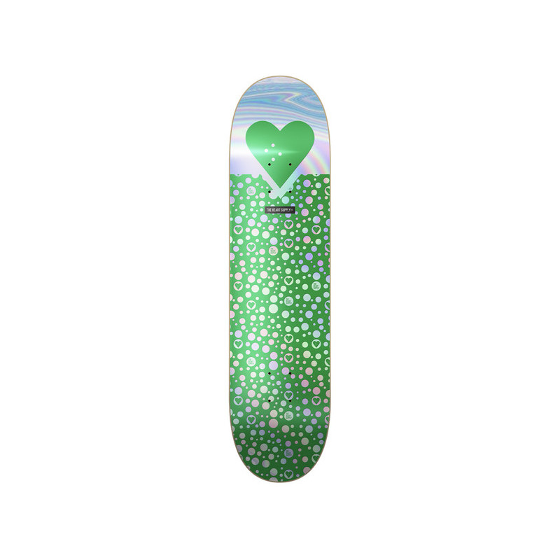 Tabla de skate The Heart Supply R7 Foil Green Polkahearts 8.0 - Imagen 167087