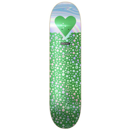 Tabla de skate The Heart Supply R7 Foil Green Polkahearts 8.0