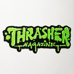 Sticker Thrasher Wet Paint - Green | Independent Skateshop