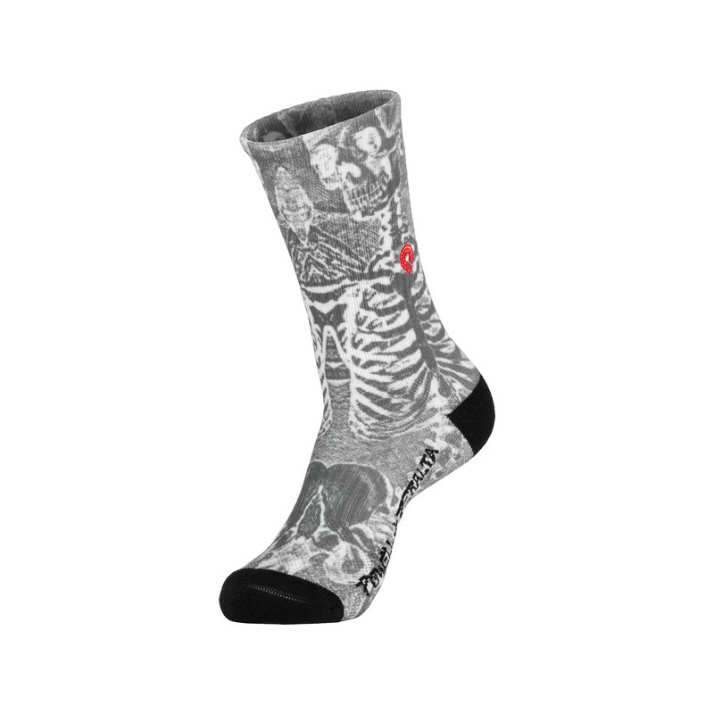 Chaussettes Powell Peralta Skeleton Print PPP Emb Charcoal - Image 167227