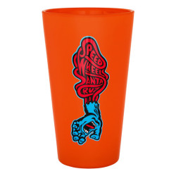 Accessoire OJ Speed Wheels Screaming Hand Pint Glass Orange | Independent Skateshop