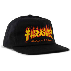 Cap Thrasher Godzilla Flame Snapback Black | Independent Skateshop