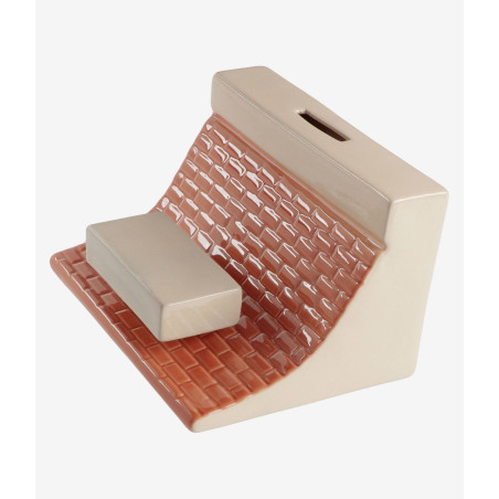 Accesorio Independent LPR China Bank Coin Bank Cement Grey