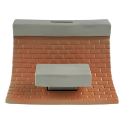 Accesorio Independent LPR China Bank Coin Bank Cement Grey - Imagen 4