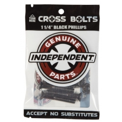 Independent 1.25 "Phillips Black Screw screws