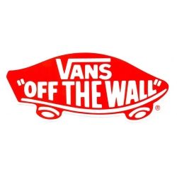 Vans Aufkleber Klassiker von der Wand - Rot 