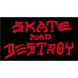 Skate And Destroy - Schwarz Rot