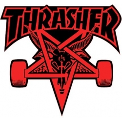 Thrasher Skategoat - Vermelho / Preto autocolante