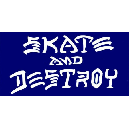 Adesivo Thrasher Skate And Destroy - Blu