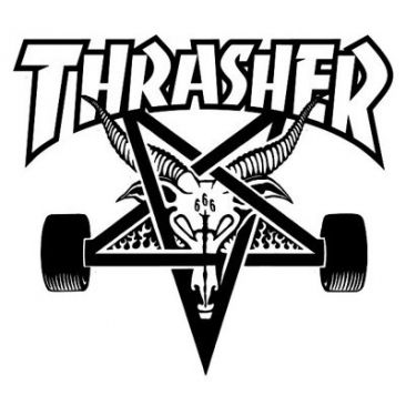 Thrasher Skategoat - Black/White Sticker