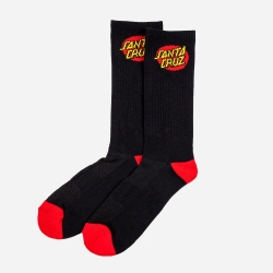 Santa Cruz Classic Dot Sock - Black socks