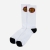 Classic Dot Sock - White