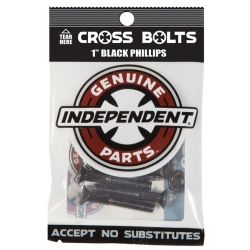 Independent Screw 1 "Phillips Black Silver screws