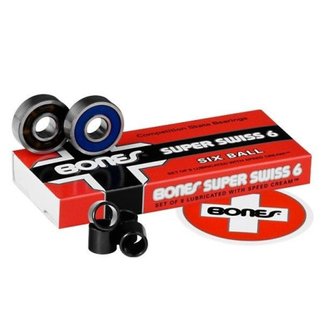 Roulements de skate Bones Bearings Bones Super Swiss 6 Ball