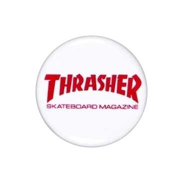 Thrasher Pulsante Mag per skateboard Perni / badge