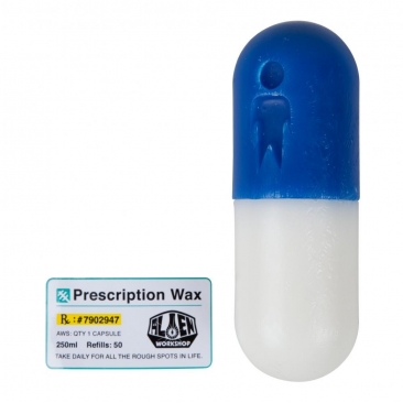 Prescription Wax Blue White