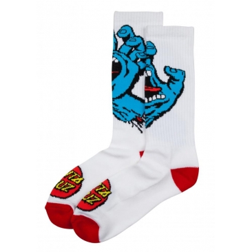Schreiende Hand - Socken - Weiß