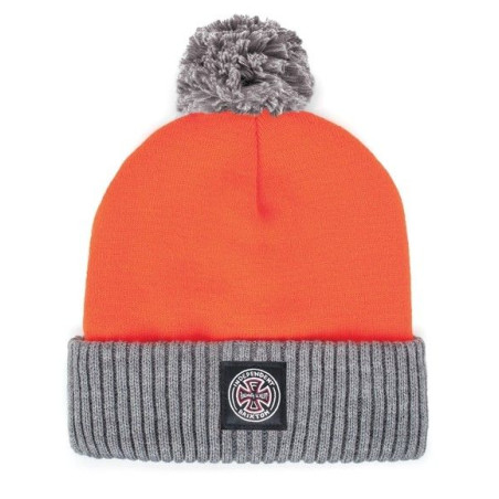 Bonnet Brixton Brixton X Independent - Craig Pom Beanie - Orange