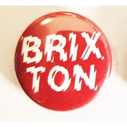 Brixton Positive Charge - Button - Red pins-badge