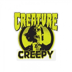 Creature Creepy Mylar sticker
