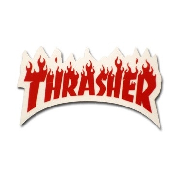 Thrasher Flame - Red - S Sticker