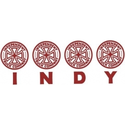 Independent Four Of A Kind Decal - Red sticker