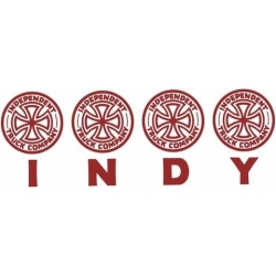 Independent Sticker Skate Four Of A Kind Decal - Red 