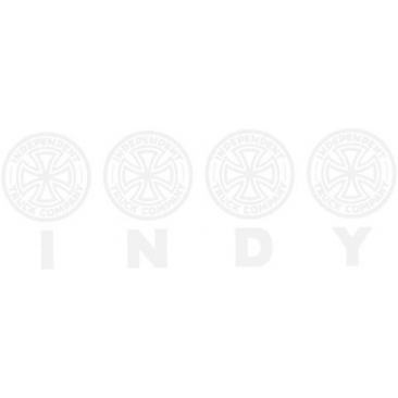 Independent Four Of A Kind Decal - White Sticker
