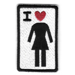 Girl Patch Ich liebe Mädchen 