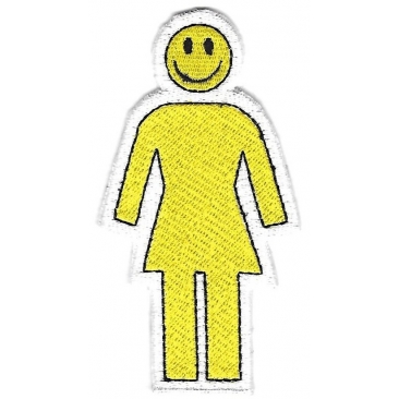 Girl Smiley Yellow Parche