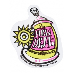 New Deal Aufkleber Sprühdose gelb 