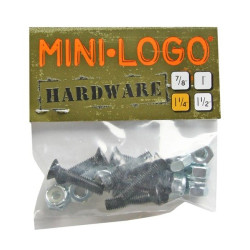 Pacote de 8 parafusos Mini Logo Cruzeta de 1,25 polegada