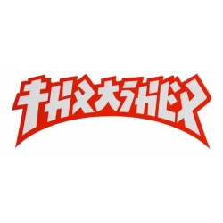 Thrasher Aufkleber Godzilla Die Cut - Weiß Rot - S. 