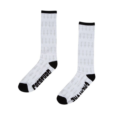 Calcetines Creature Holy Crosses Crew Blanco