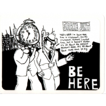 Shake Junt Sei hier Aufkleber