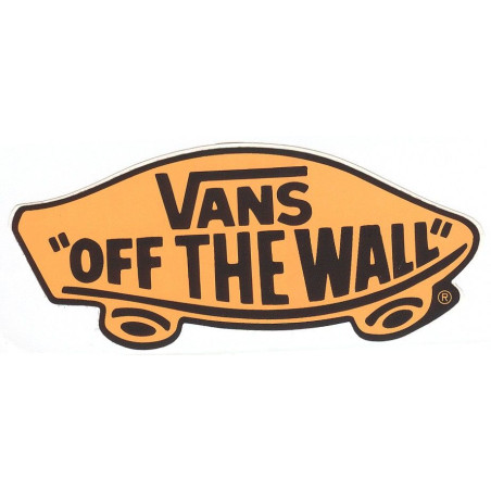 Pegatina Vans Off The Wall Ltd Fluo Naranja