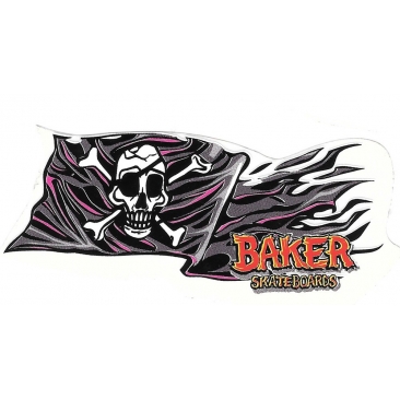 Baker Skateboards Piratenflaggenaufkleber