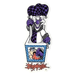 Birdhouse crazy joker sticker