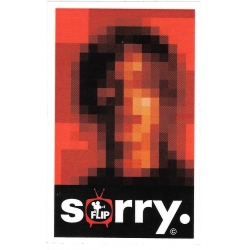 Flip geoff rowley sorry portrait sticker