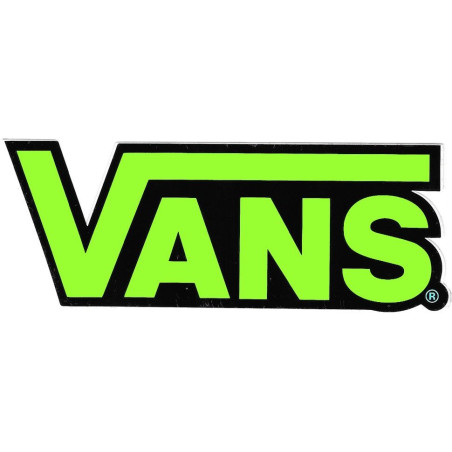 Adesivo Vans verde neon classico